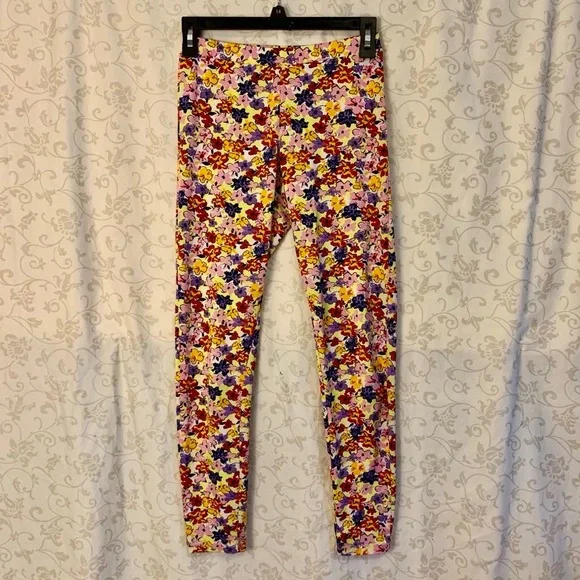 Code Bleu Girls Muiltcolor Floral Leggings Size L - Picture 1 of 4